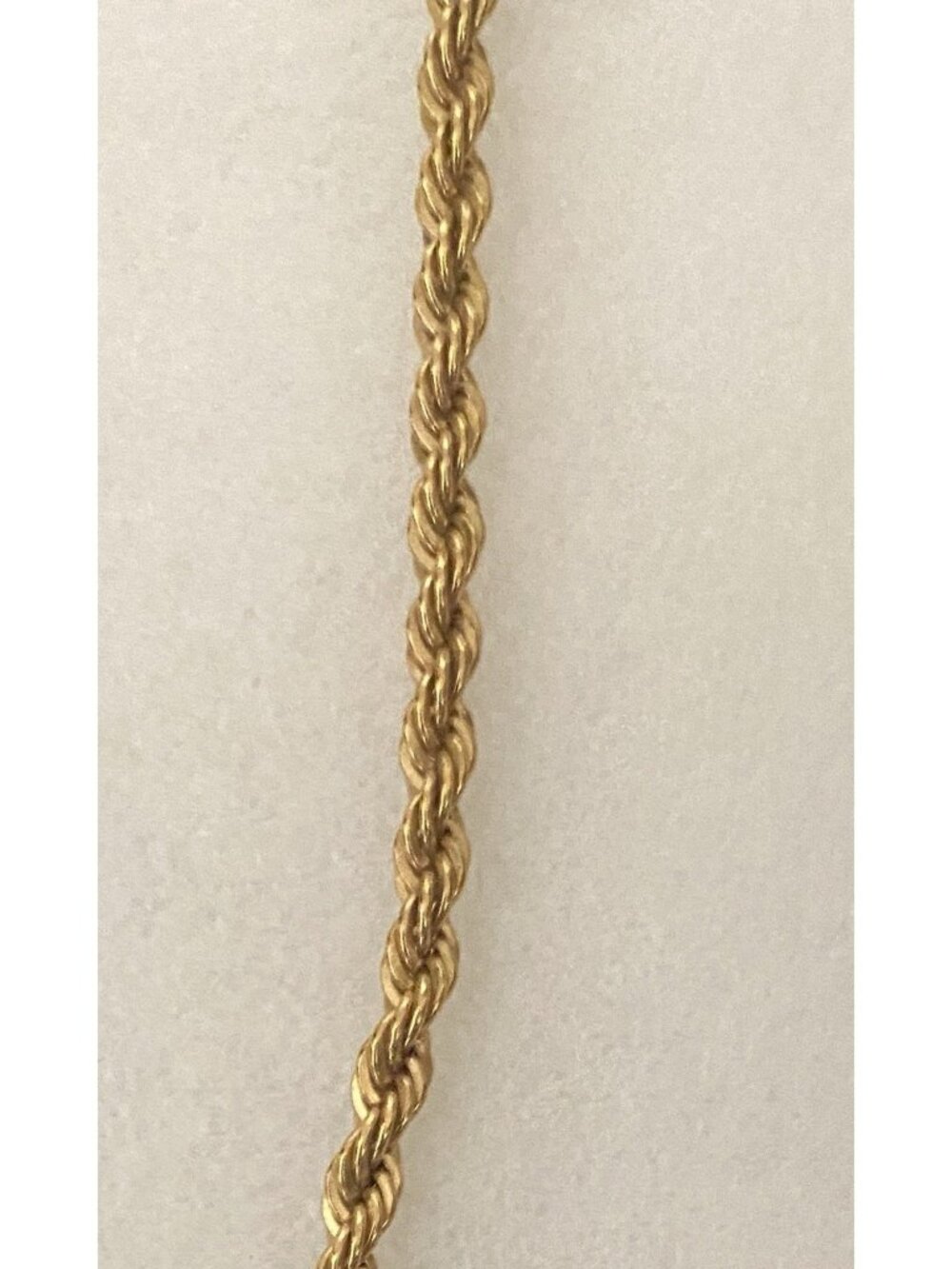 Vintage Monet 24 inch twisted gold tone necklace with tag